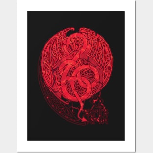 YORMUNGANDR-RED Posters and Art